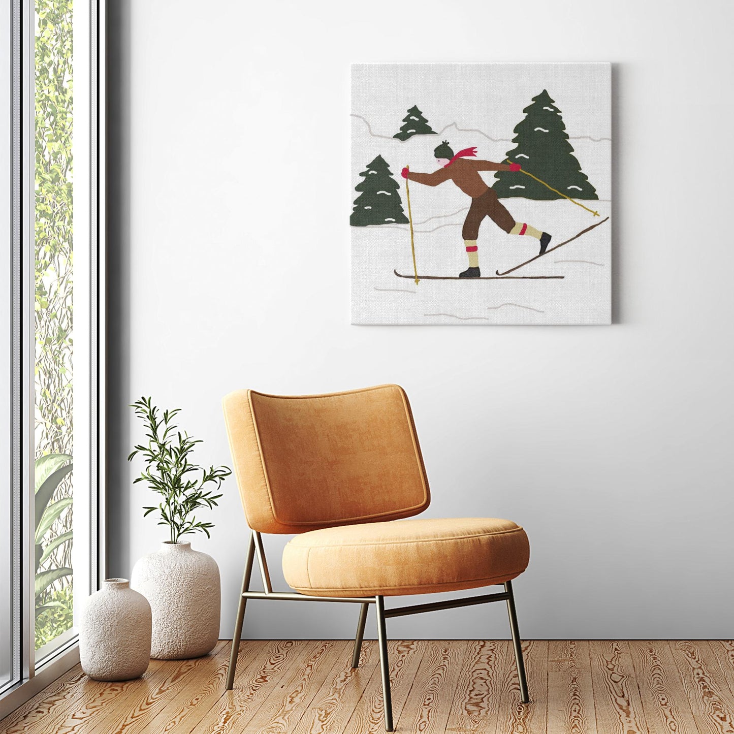 Cross-country Skier Wall Art