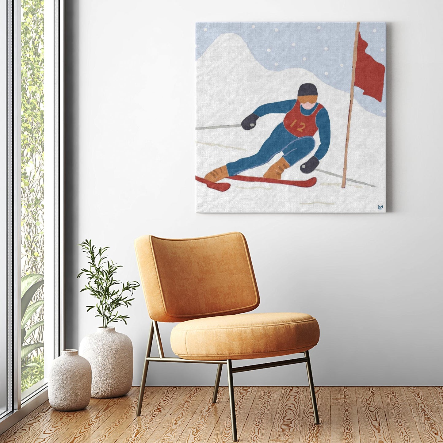 Ski Racer Wall Art