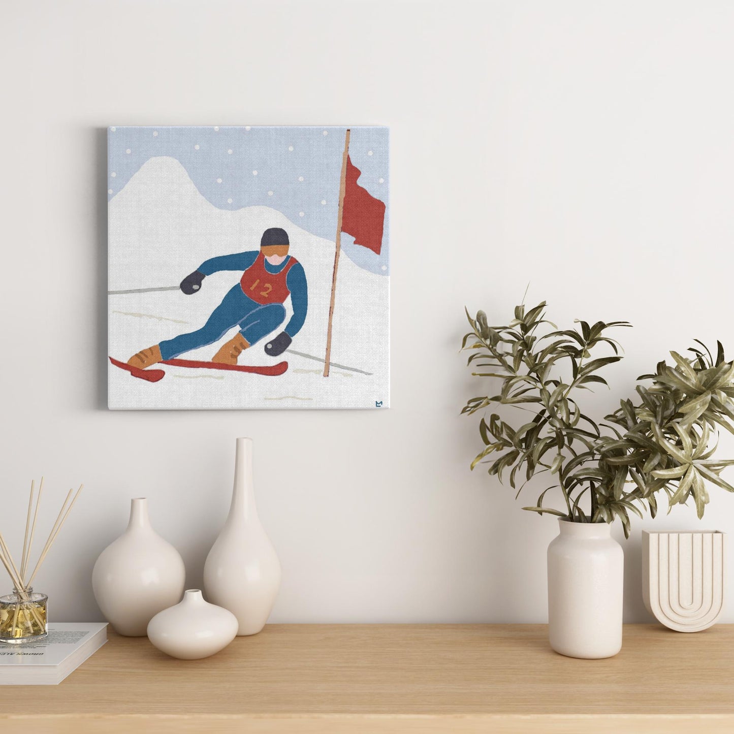 Ski Racer Wall Art