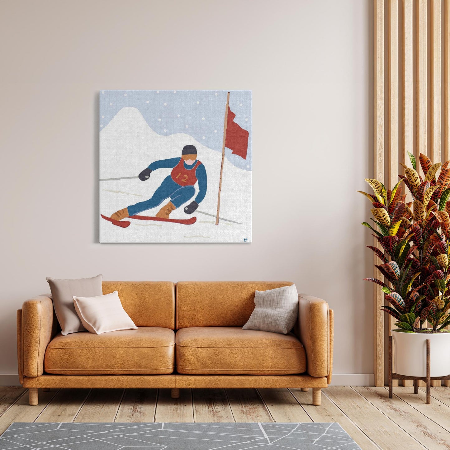 Ski Racer Wall Art