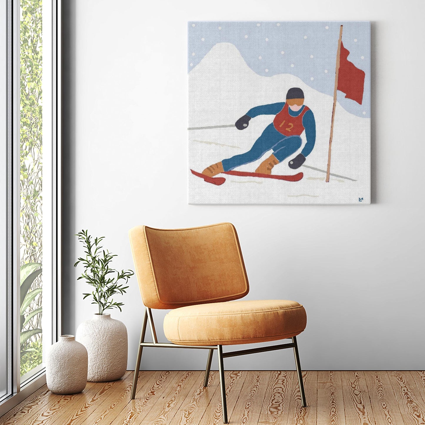 Ski Racer Wall Art