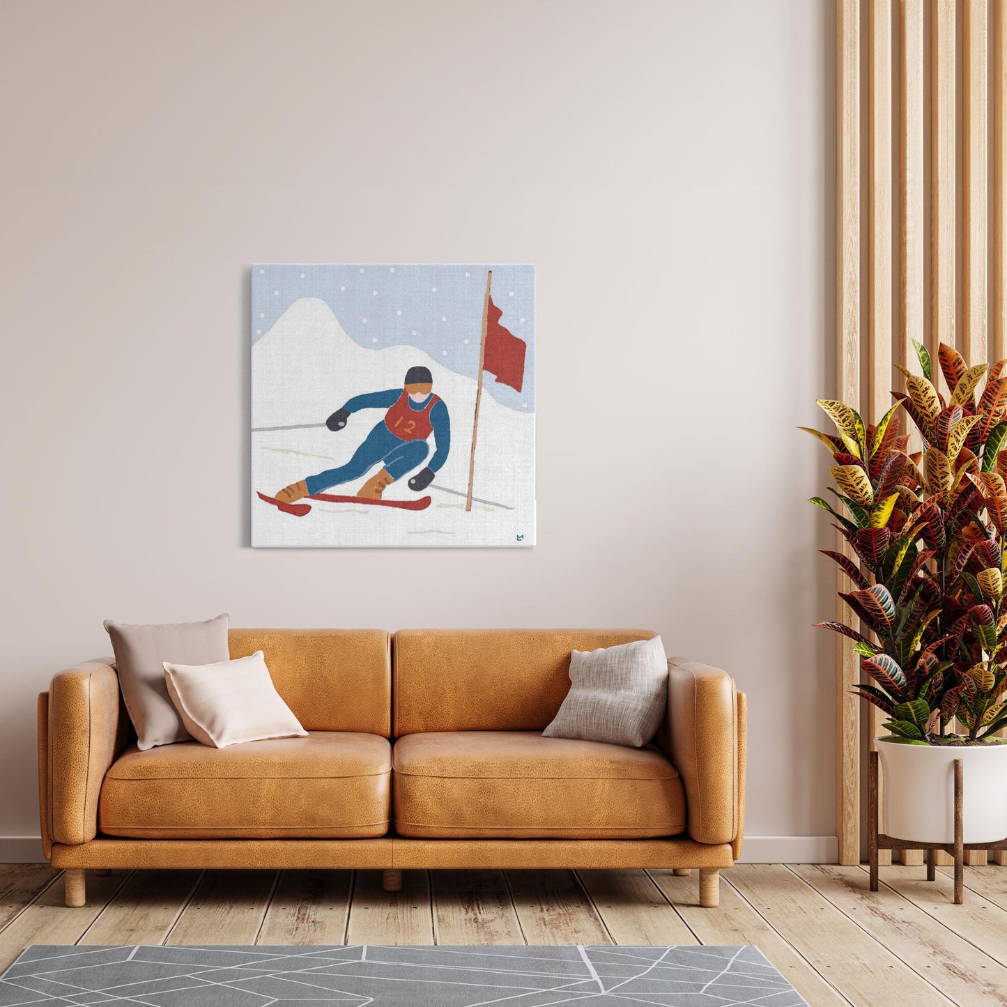 Ski Racer Wall Art