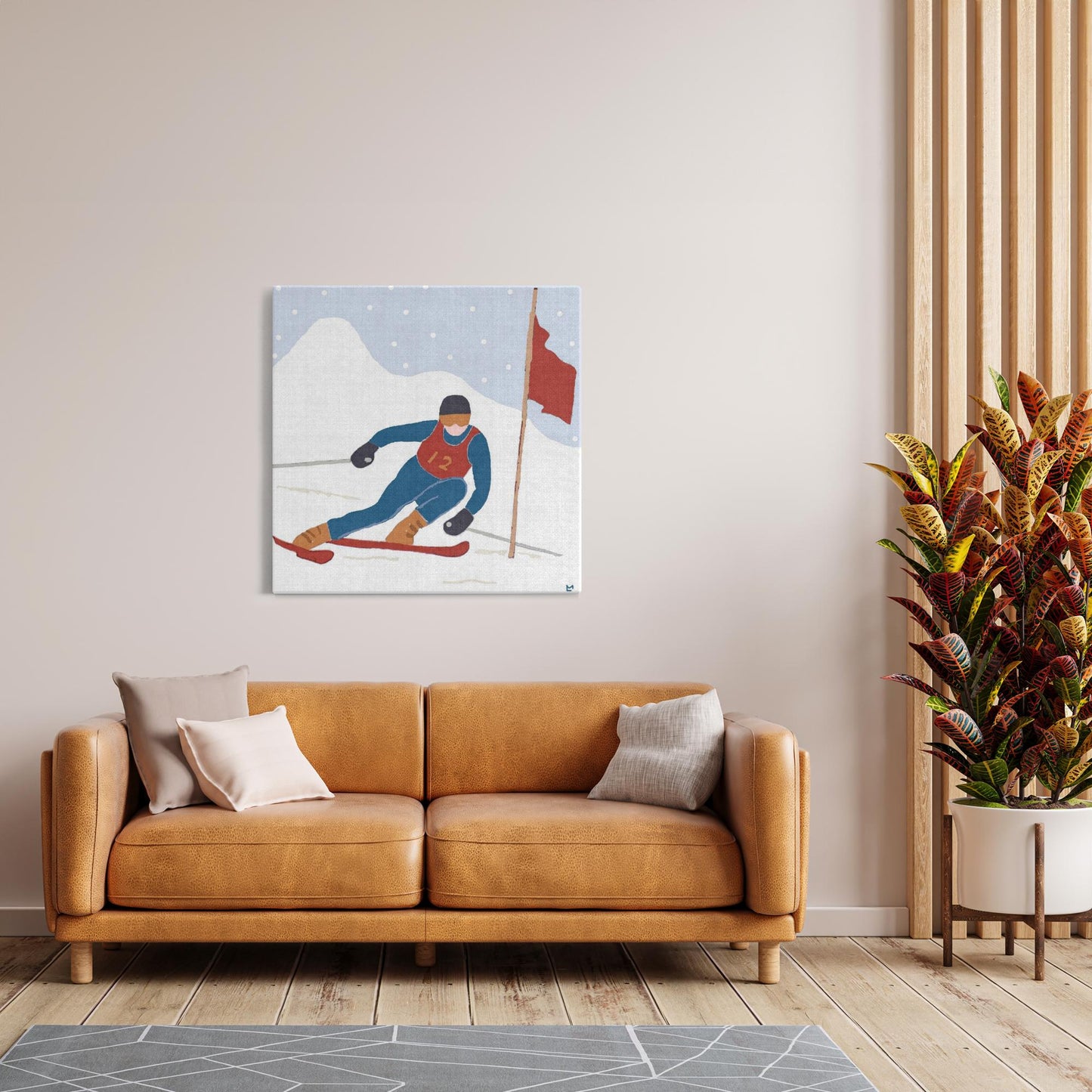 Ski Racer Wall Art