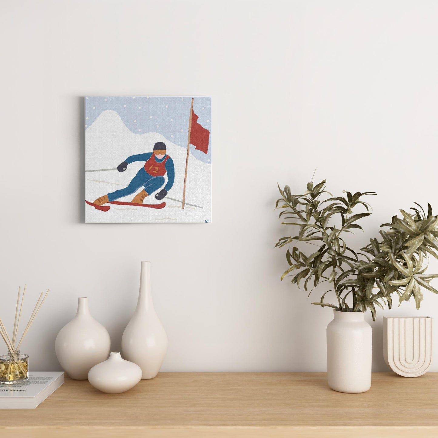 Ski Racer Wall Art