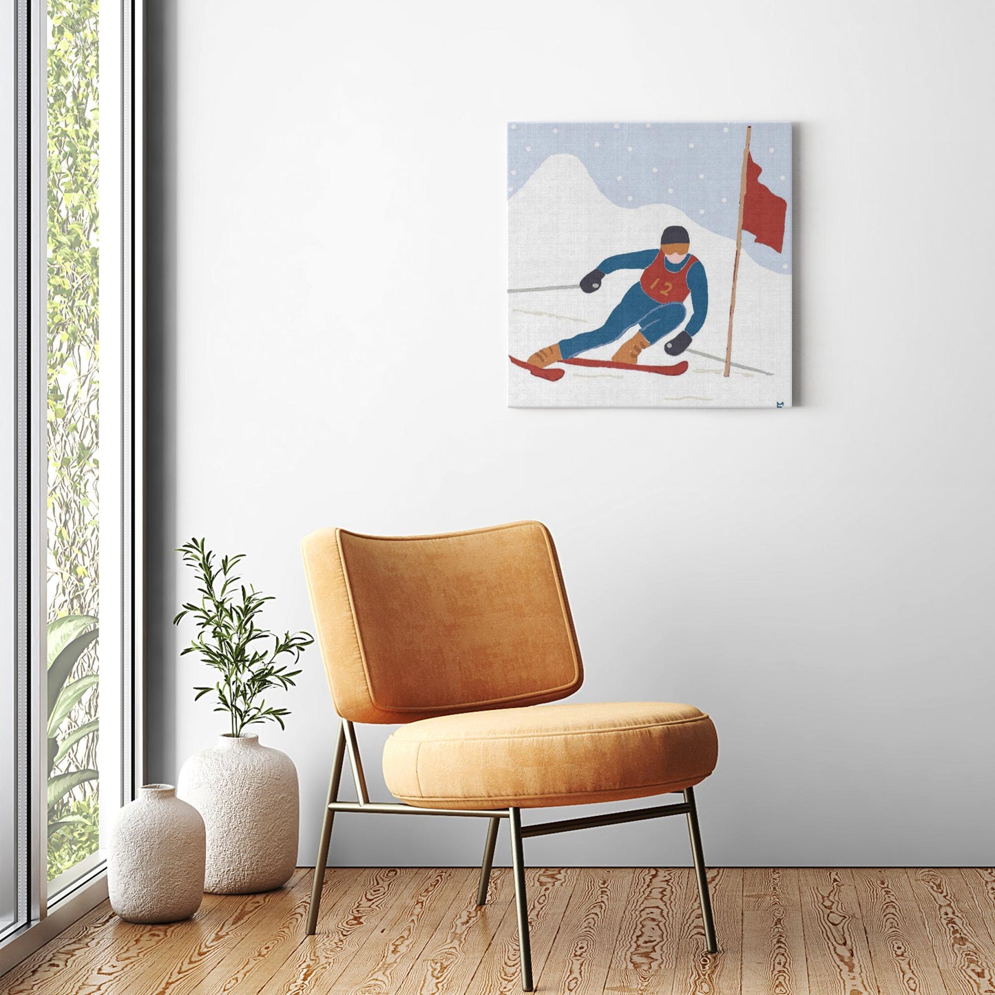 Ski Racer Wall Art