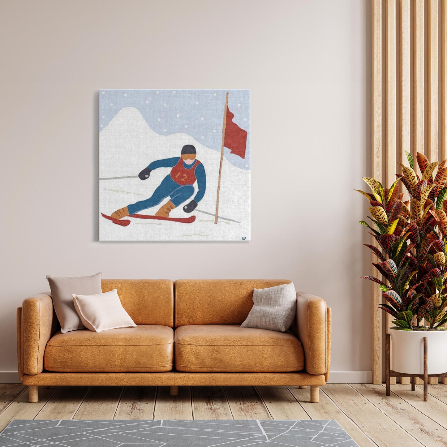 Ski Racer Wall Art