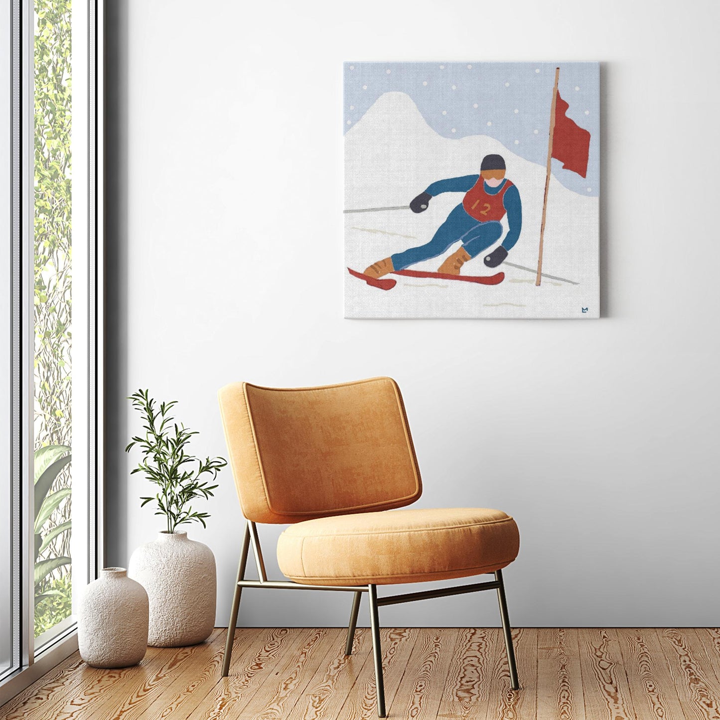 Ski Racer Wall Art